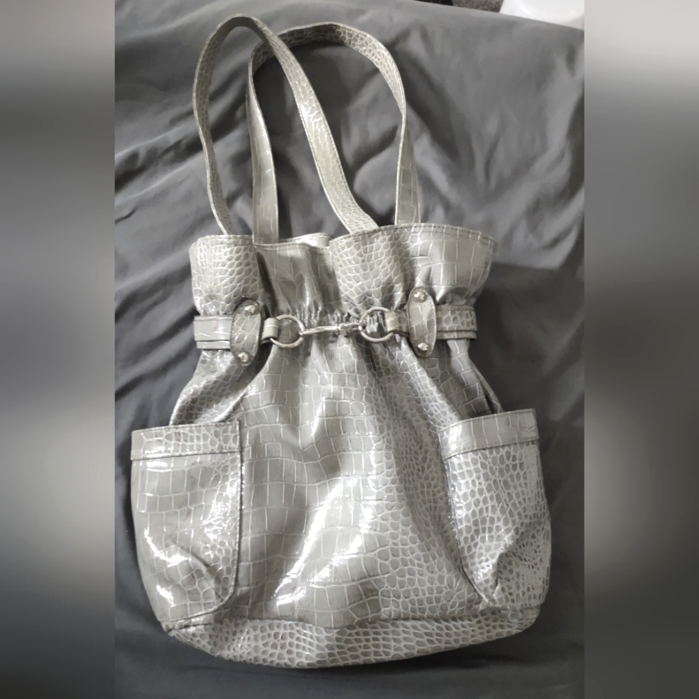 Faux Snakeskin Purse